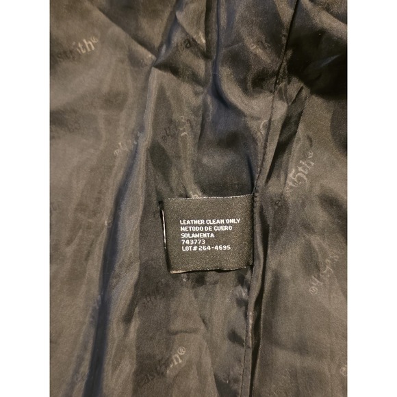 East 5th Genuine Leather Blazer Jacket Womens 1X Black Button Front Coat - Picture 7 of 10